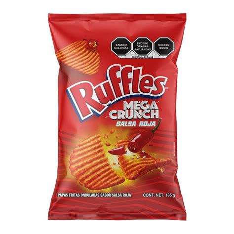 Botana Ruffles Mega Crunch Sabor Salsa Roja 185 G Walmart