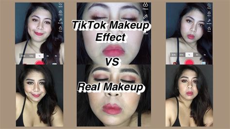 Making Tiktok Filter Into A Real Makeup Youtube