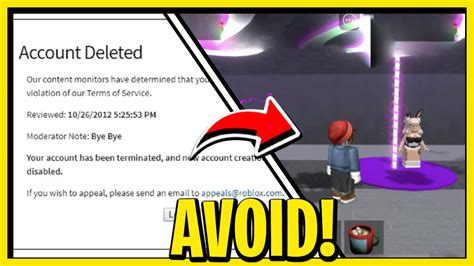 How To Avoid Getting Banned On Roblox Youtube