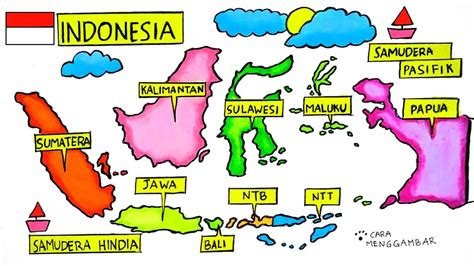Peta Indonesia Cara Menggambar Peta Indonesia Yang Mudah Images