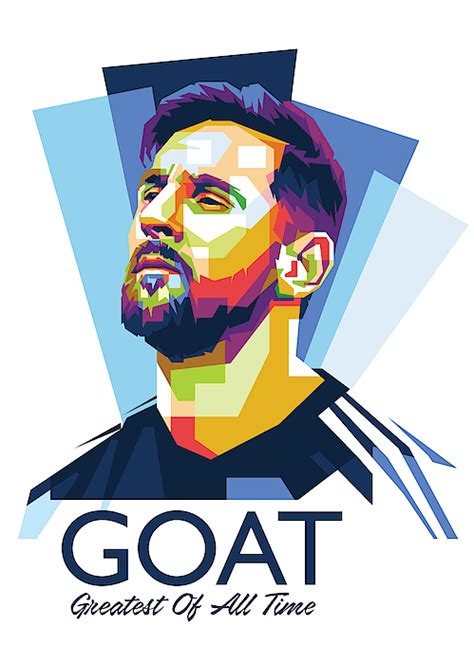 lionel messi in wpap pop art greeting card by wpap me