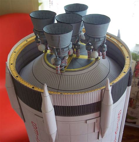 148 Saturn V Rocket Model Progress Saturn V Rocket Model Paper