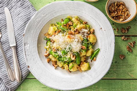 Pea And Brussels Sprout Gnocchi Recipe Hellofresh
