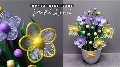 Cara Membuat Bunga Dari Kantong Plastik Kresek TANPA SETRIKA Plastic