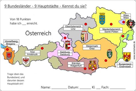 Doch auch wer sich in einem wie gut sich fsme durch die impfung eindämmen lässt, zeigt das beispiel österreich österreich Bundesländer Und Hauptstädte Karte | goudenelftal