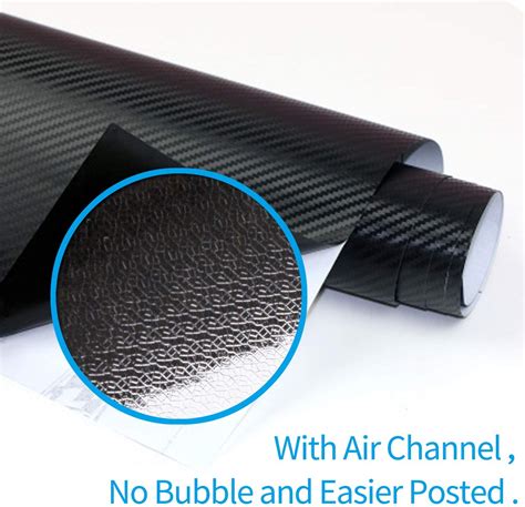 Aobetak Carbon Fibre Vinyl Wrap Roll With Plastic Scrapers 1500 X 300