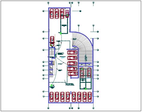 Car Parking Basement Dwg File Cadbull