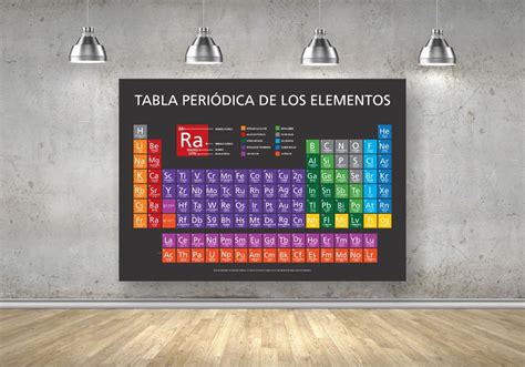 Póster Tabla Periódica De Los Elementos Químicos En Español 12990