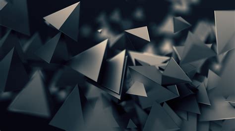 3d Triangles Dark Wallpaper Download High Resolution 4k Wallpaper