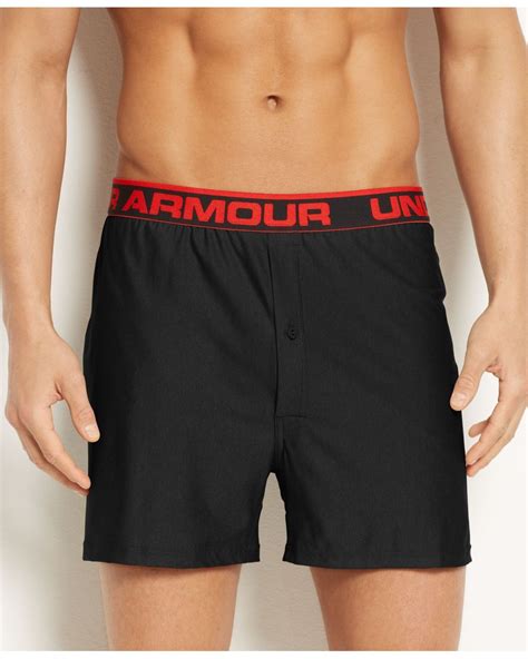 Under Armour Original Knit Boxer Loose Fit In Black For Men Lyst