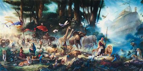 Noahs Ark Before The Flood 30x 60 Inches Or 40x80 Inches Amazing