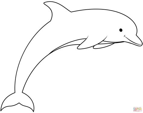 Ausmalbild: delphin