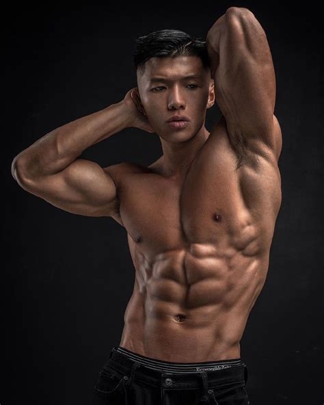 pin by mike on 猛 muscle abs asian men hunky