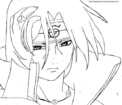Itachi Lineart By Angedusommeil On Deviantart