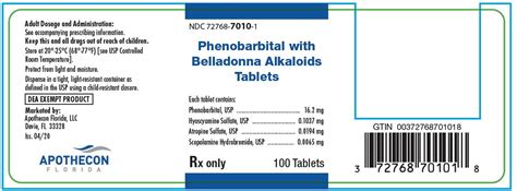 Instead of white spots, there are red patches on the roof of the mouth. Belladonna Alkaloids with Phenobarbital - FDA prescribing ...