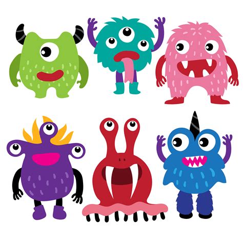 Monster Character Collection Design 494842 Vector Art At Vecteezy