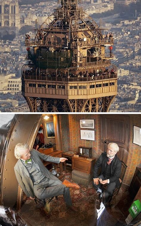 The Top Floor Apartment Of The Eiffel Tower Eyfel Kulesi İkon Fotoğraf