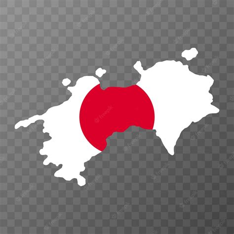 Premium Vector Shikoku Map Japan Region Vector Illustration
