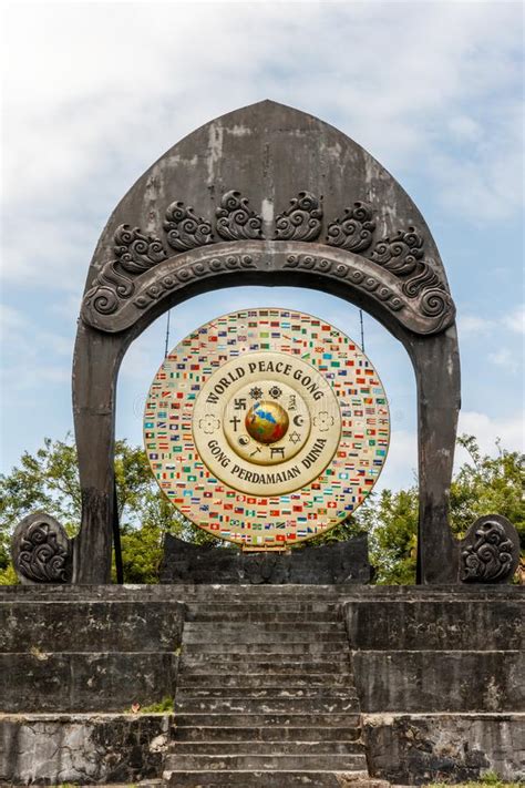 World Peace Gong In Desa Budayal Kertalangu Bali Indonesia Stock