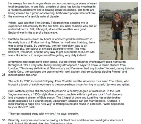An exemplar response for aqa p2 q5. AQA New Specification English Language - Glastonbury Paper ...