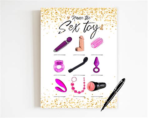 Name The Sex Toys Bachelorette Party Games Hens Party Etsy