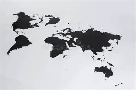 World Mapcut Out Paper Stock Image Image Of Geography 60404957