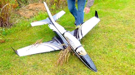 Heavy Rc Jet Crash Very Short Runway For Airplane Rc Turbine Jet