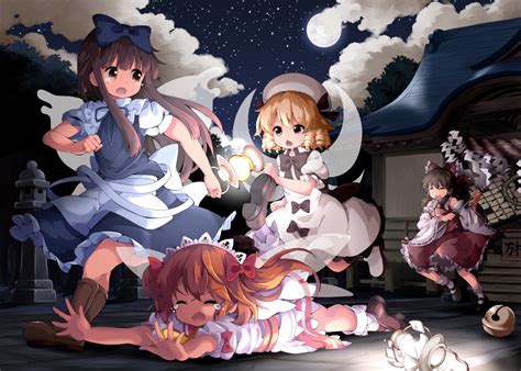 Touhou Hd Cirno Touhou Luna Child Daiyousei Touhou Star