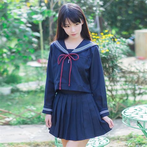 Lucky2buy Womens Japanese High School Uniform Anime Cosplay Jk Costume