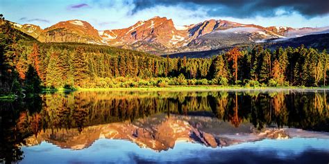 Rocky Mountain Peak Panoramic Landscape Estes Park