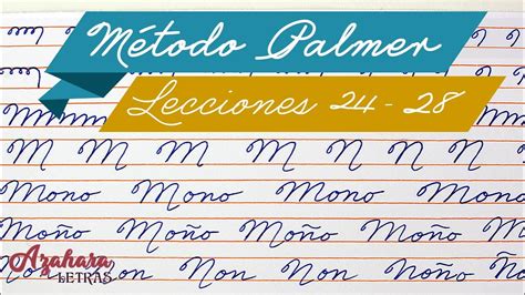 Método Palmer De Caligrafía En Español Lecciones 24 25 26 27 Y 28