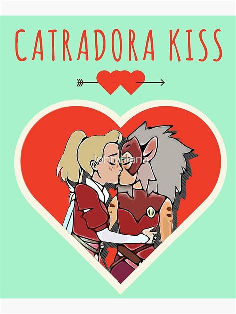 Catradora Kiss Poster For Sale By Sirius 12456 Redbubble