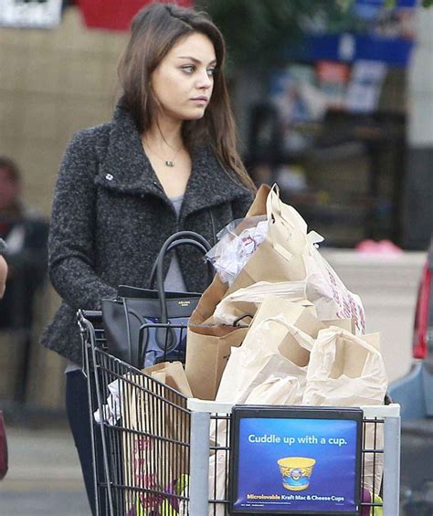 Mila Kunis Street Style In Jeans At The Supermarket In Los Angeles November 2015