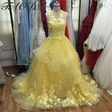 Luxury 30 Of Pictures Of Yellow Wedding Dresses Eliseyiis