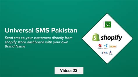 Video 23 Universal Sms Pakistan Shopify App Youtube