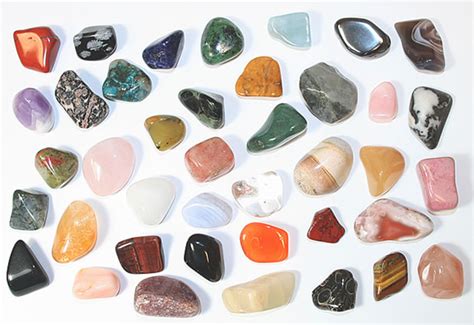 40 Different Semi Precious Tumbled Gemstones Collection