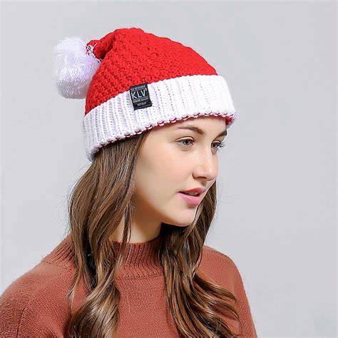 Santa Claus Party Christmas Hat For Adults Women Red