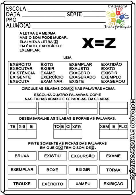 Palavras Com Cs Com Som De X