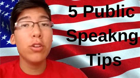 5 Public Speaking Tips Youtube