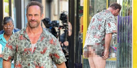 Christopher Meloni Bares His Butt While Pantsless On Set Caution