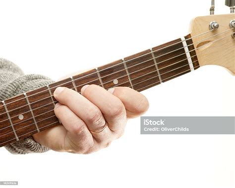 Guitar Chords Series Movable Seventh Chord D7 Position Stock Photo