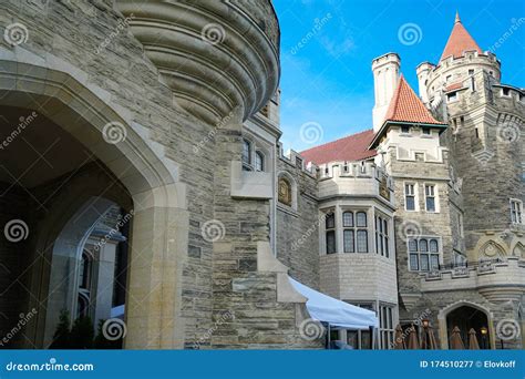 Historic Castle Of Casa Loma Gothic Revival Style Mansion Garden And