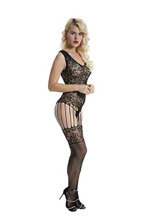 Ogimi Ohh Give Me Women Mesh Body Stocking Lingerie Fishnet Dresses