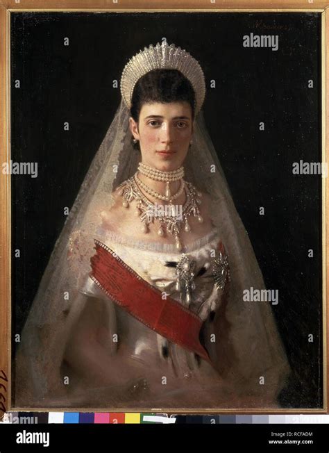 Portrait Of Empress Maria Feodorovna Princess Dagmar Of Denmark 1847
