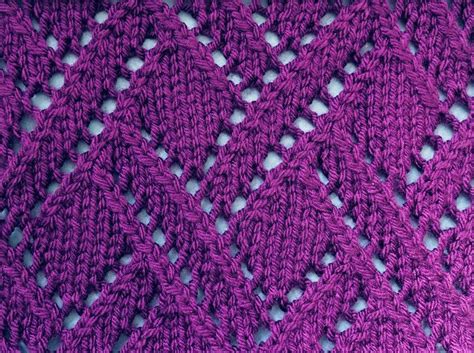 15 gorgeous crochet wedding dress ideas for your big day. Diamond Lace Knitting Stitch - How Did You Make This ...