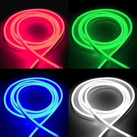 Atom Led Rgb Neon Flex 5050 Rgb 220v 240v Ip67 Waterproof 10x18mm Uk