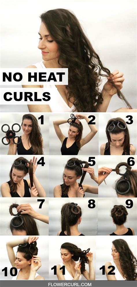 how to create quick and easy hairstyles no heat curls heatless curls overnight curls