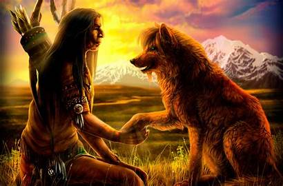 Wolf Indian Native American Forwallpaper