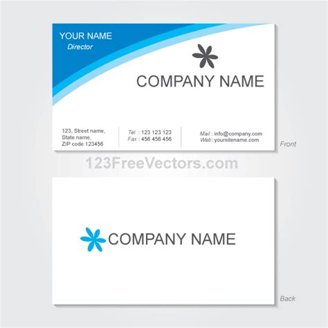 vector visiting card design template psd