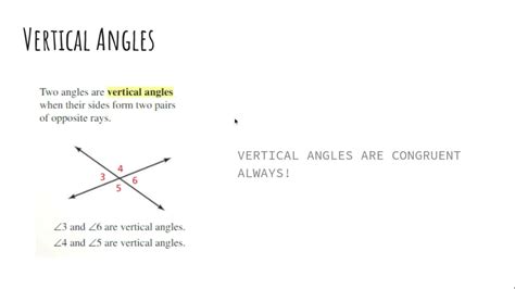 Vertical Angle Definition Youtube